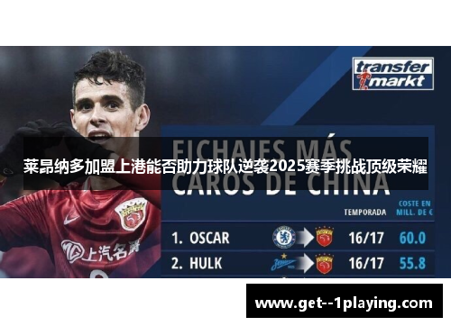 莱昂纳多加盟上港能否助力球队逆袭2025赛季挑战顶级荣耀